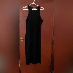 Mango Black Midi Dress
